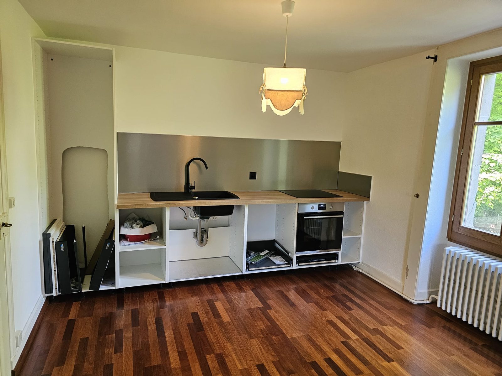 Cuisine avant la fin des travaux